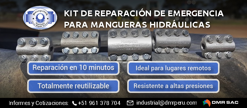 Abrazaderas y parches Hosepatch para reparación de mangueras hidráulicas