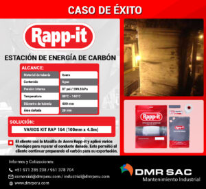 Caso de estudio Rapp-it: Reparación de tubería en planta eléctrica de carbón