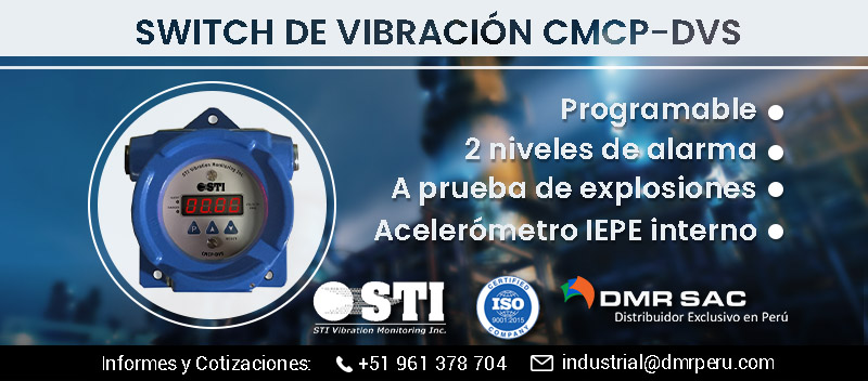 Switch de vibración CMCP-DVS de STI para mantenimiento predictivo