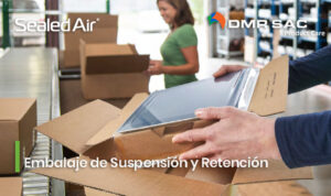 Embalaje de suspension y retención de productos Korrvu para logística y retail Sealed Air