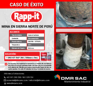 Caso de Estudio Rapp-it: Reparación de tubería en mina de la sierra norte de Perú