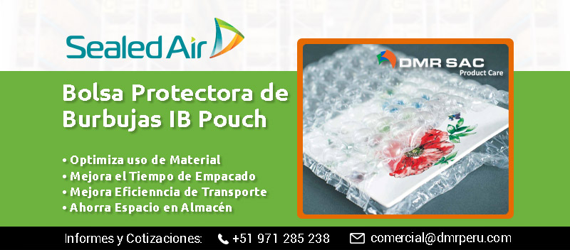Bolsa de burbujas protectoras para embalaje Bubble Wrap IB Pouch de Sealed Air