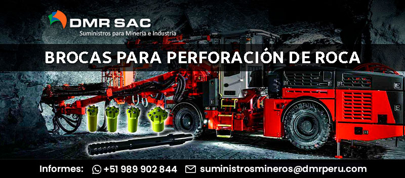 Portada de artículo: Brocas para perforación de roca para minería subterránea