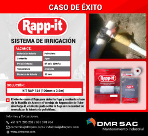 Reparacion de tubería en sistema de irrigacion en campo de golf con Rapp-it