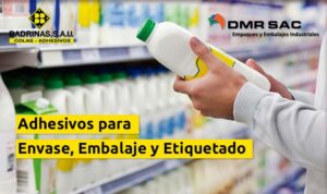 Envase etiquetado con pegamento SEMPACOL