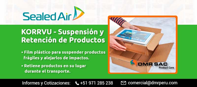 Portada: Sistema de embalaje de suspensión y retención Korrvu de Sealed Air para empaques y embalajes